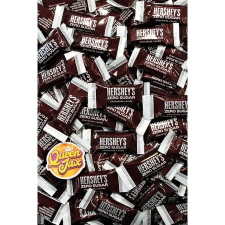 Sugar Free Chocolate Candy - 4 LB Bag - Bulk Sugar Free Chocolate Bars - Individually Wrapped Chocolate - Hershey Zero Sugar Chocolate - Hershey Choco