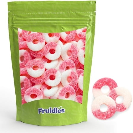 Watermelon Gummi Rings Candy  Assorted Fruit Flavors Gummies  Allergy Friendly  Non-Gmo  No Artificial Sweeteners Gummy