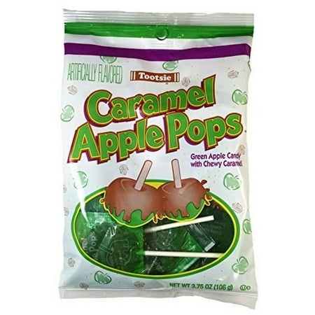 Caramel Apple Pops by Tootsie Pack of 3 Bags Total 15oz