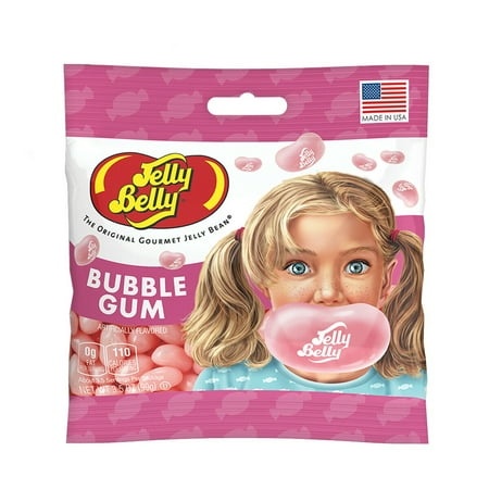 BUBBLE GUM Jelly Belly Jelly Bean Candy (3) 3.5oz Bags - Fresh - FREE SHIPPING