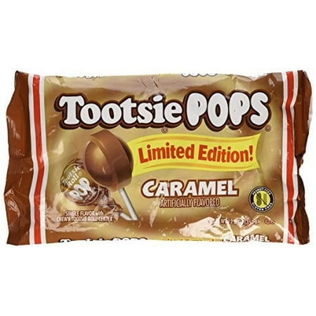 Tootsie POPS Limited Edition Caramel Lollipops 12.6 Oz (Pack of 2) 42 TOTAL POPS