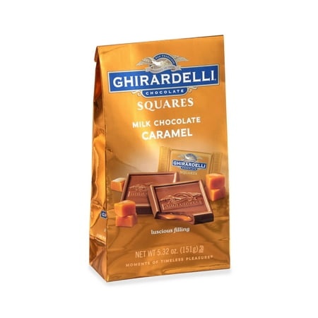 Ghirardelli GHIRARDELLI Milk Chocolate Squares with Caramel Filling  5.32 Oz Bag