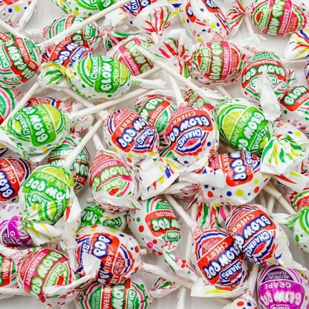 CHARMS BLOW POPS Lollipops 2 Lb – Bulk Candies  Individually Wrapped (46 Pieces)  Assorted Fruit Flavors  Hard Candy Shell & Chewy Gum Center