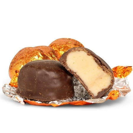Chocolate Peanut Butter Cremes by Its Delish  12 Oz Bag Fancy Individually Foil Wrapped Chocolates with Peanut Butter Filling Cream Classy Candy Dairy