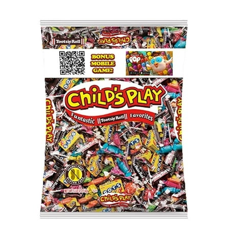 Tootsie Roll Child S Play Candy Favorites with Bonus Mobile Game  5 Pounds of Individually Wrapped Party Candy - Funtastic Candy Variety Mix Bag - Pea