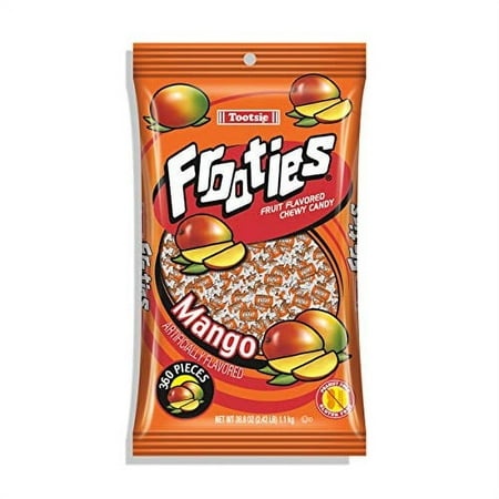 Mango Frooties - Tootsie .. .. Roll Chewy Candy .. - .. 360 Piece .. Count  38.8 .. Oz .. Bag