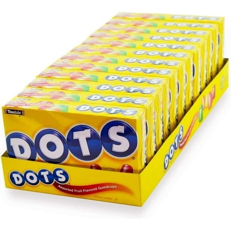 Tootsie Dots Assorted Fruit Gumdrops 6.5 Oz.12