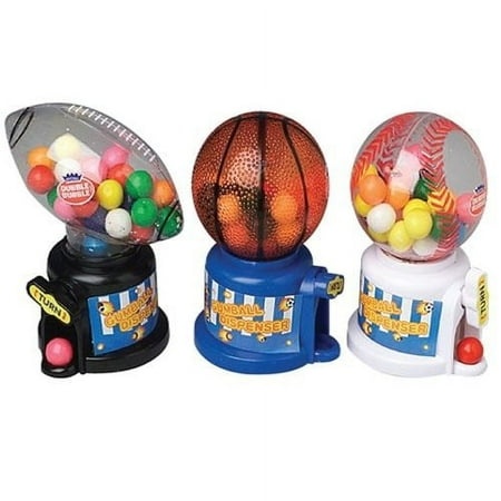 Dubble Bubble Assorted Hot Sports Gum Dispenser  1.4-Ounce Candy-Filled Dispensers (Pack of 12)