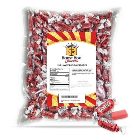 Watermelon Frooties Individually Wrapped Bulk Chewy Red Tootsie Roll Candy (3 Pound)