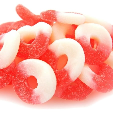 FirstChoiceCandy Gummy Rings Candy (Watermelon  1 Pound (Pack of 1))