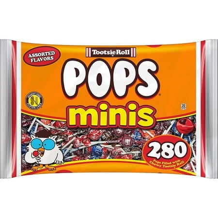 Tootsie Pops Roll Mini with Chocolatey Center  280 Count  5 Flavors Multi - 50.37 Ounce Bag
