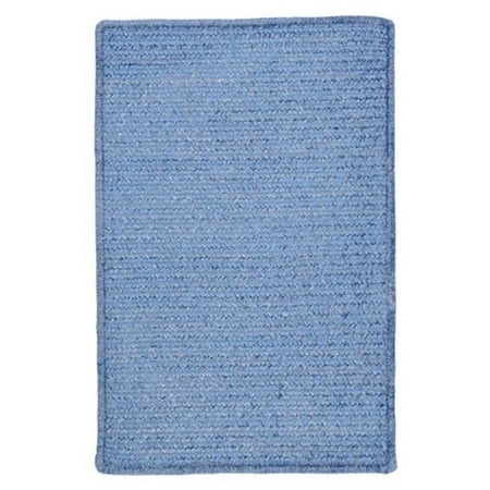 Colonial Mills Rug Simple Chenille Braided Rug - Petal Blue - 6 Ft. Square
