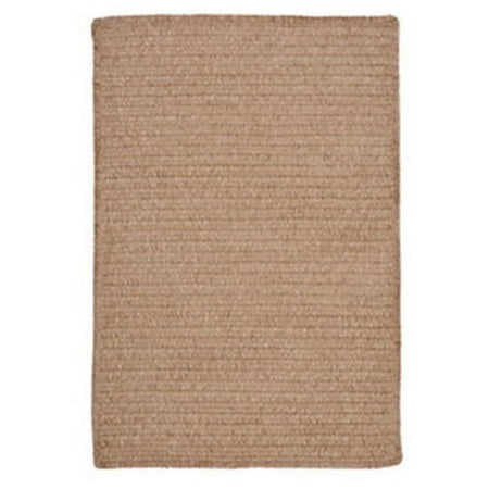 Colonial Mills Rug Simple Chenille Braided Rug - Sand Bar - 4 Ft. Square