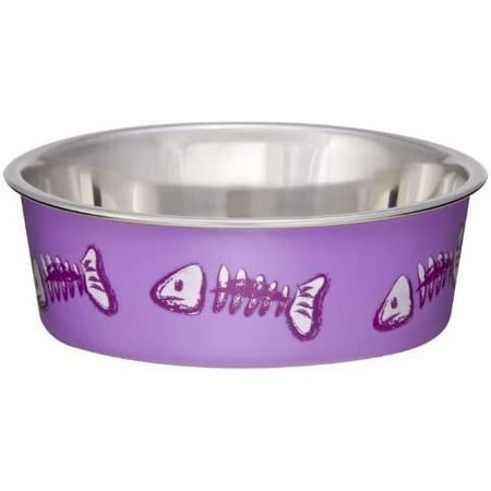 Loving Pets Fish Bella Bowl for Cat  X-Small  Lilac 7751