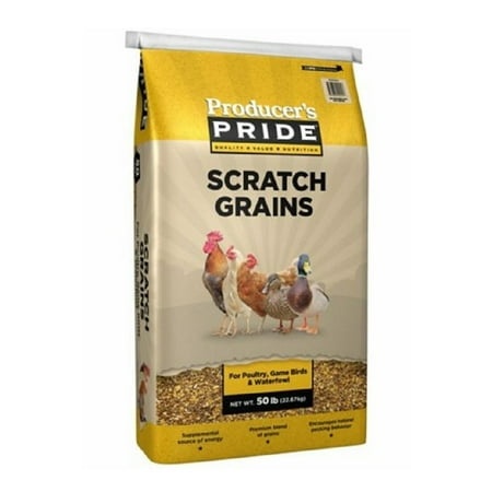 Producer S Pride 9862 Livestock Supplies 50 Pounds  Scratch Grains Poultry Feed