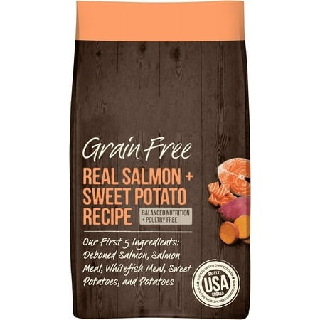 Vinsco Grain Free Dry Dog Food Real Salmon & Sweet Potato Recipe - 10 Lb Bag