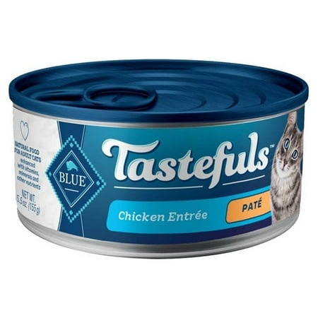Blue Buffalo Tastefuls Adult Cat Chicken Entree Pate Wet Cat Food (Pack of 6)