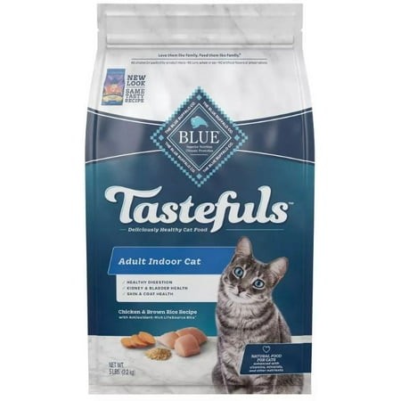 Blue Buffalo Indoor Health Chicken & Brown Rice Recipe Adult Dry Cat Food (Pack of 10)