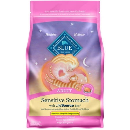 Blue Buffalo Tastefuls Sensitive Stomach Chicken Recipe Adult Dry Cat Food  5 Lb Bag (Pack of 3)