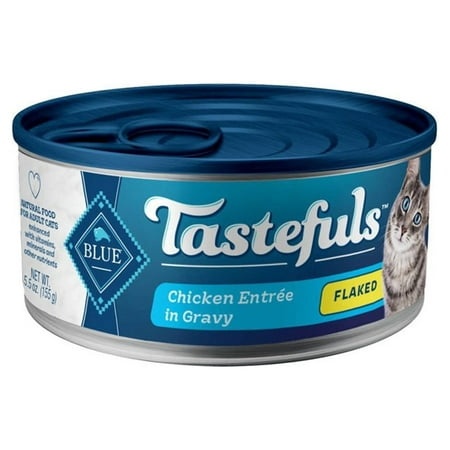 Blue Buffalo Tastefuls Adult Cat Chicken Entree in Gravy Flaked (Pack of 6)