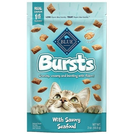 Blue Buffalo Bursts Cat Treats Savory Seafood  2 Oz.