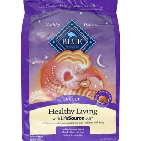 BLUE HEALTHY LIVING Chicken and Brown Rice Dry CAT Food Healthy (Pack of 24)