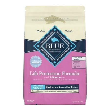 Blue Buffalo Small Breed Chicken & Rice Dog Food 15 Lb. Bag (Pack of 14)