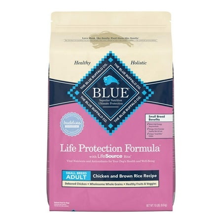 Blue Buffalo Life Protection Small Breed Formula  Natural Chicken and Brown Rice Flavor  Adult Dry Dog Food  15 Lb. Bag