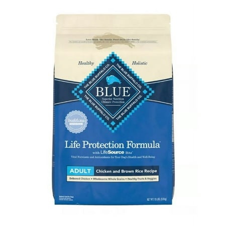 Blue Buffalo Life Protection Formula Natural Adult Dry Dog Food  Chicken and Brown Rice 15 Lbs