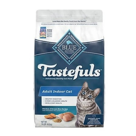 Blue Buffalo Tastefuls Indoor Natural Adult Dry Cat Food  Chicken 15 Lb.