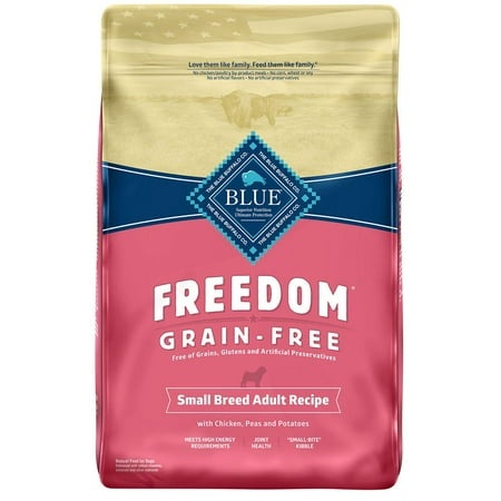 Blue Buffalo Freedom Small Breed Adult Grain-Free Natural Chicken  Peas and Potato Recipe Dry Dog Food 11 Lb