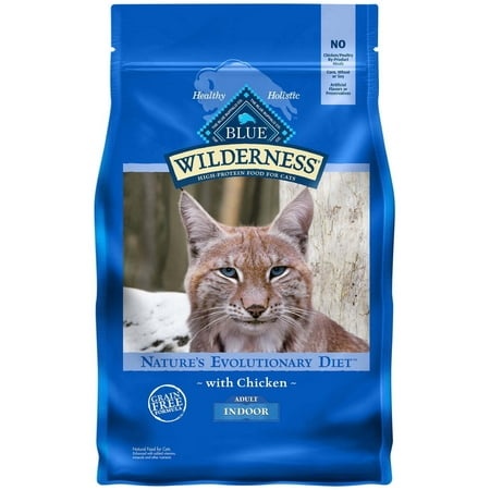 Blue Buffalo Wilderness High Protein Chicken Dry Cat Food  Adult Cats  4 Lbs