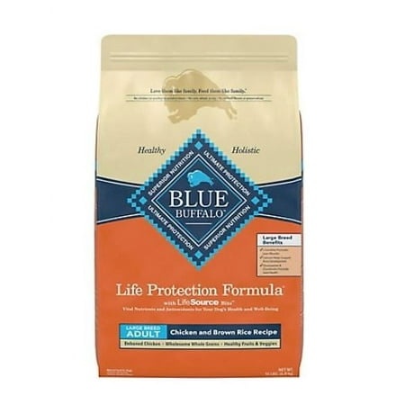 Blue Buffalo Life Protection Formula Natural Adult Large Breed Dry Dog Food  Chicken and Brown Rice