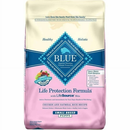 Blue Buffalo Life Protection Small Breed Puppy Chicken  Oatmeal and Brown Rice Recipe Dry Dog Food
