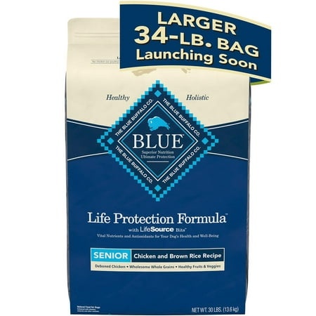 Blue Buffalo Life Protection Formula Natural Senior Dry Dog Food  Chicken and Brown Rice