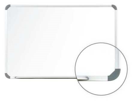 Ghent Cintra Wall Mounted Whiteboard Metal/Steel in Gray/White, Size 48.0 H X 0.5 D in | Wayfair CTSM3-48-1