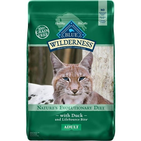 Blue Buffalo Wilderness Adult Grain-Free Duck Recipe Dry Cat Food 11 Lb.