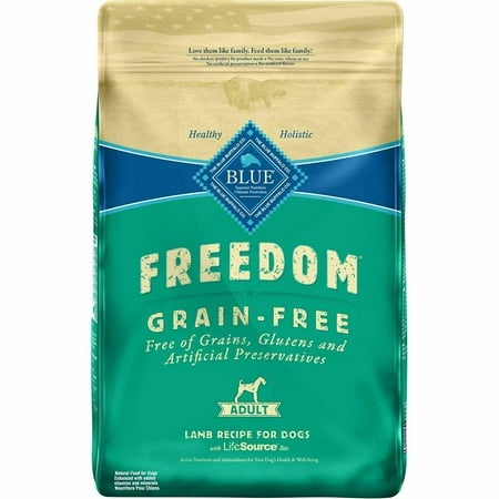 Blue Buffalo Freedom Adult Grain-Free Lamb Recipe Dry Dog Food 24 Lb.