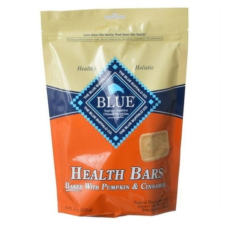 Blue Buffalo Health Bars Pumpkin and Cinnamon [Dog Biscuits and Cookies  Dog Natural Treats  USA Dog Treats  Dog Supplies] 96 Oz (6 X 16 Oz)