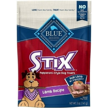 Blue Buffalo Pepperoni-Style Stix Lamb Recipe [USA Dog Treats  Dog Supplies] 10 Oz (2 X 5 Oz)