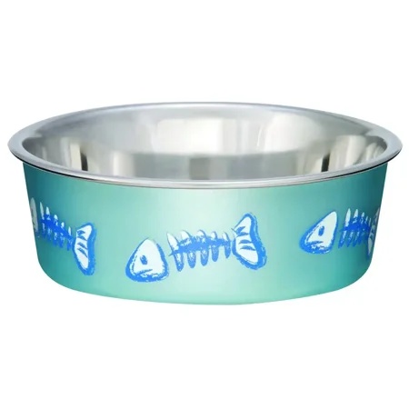 Boss Pet 7751 Cat Bowl 1/2 Pint Volume Stainless Steel Lilac