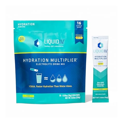 Liquid I.V.® Hydration Multiplier® - Pear - Hydration Powder Packets | Electrolyte Powder Drink Mix | Convenient Single-Serving Sticks | Non-GMO | 1