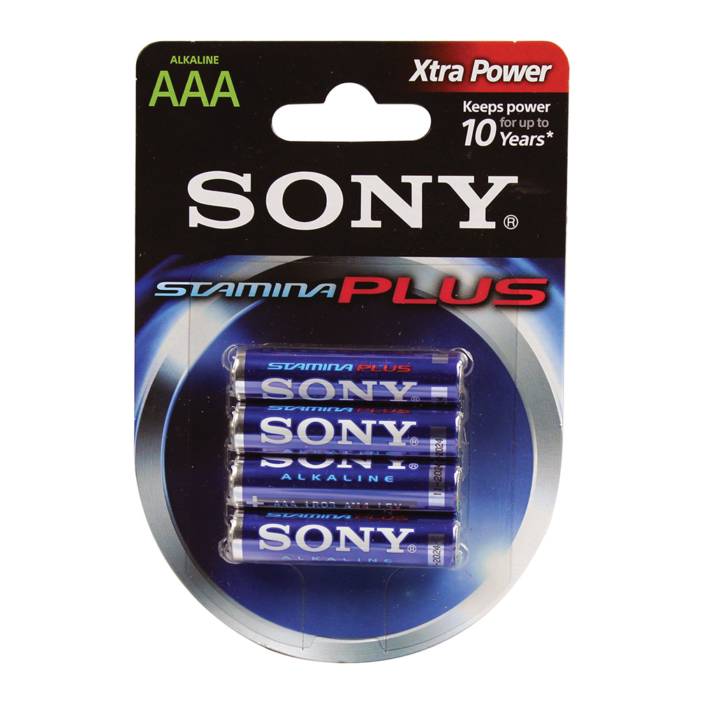 Sony Stamina Plus AM4-B4D - Battery 4 X AAA - Alkaline