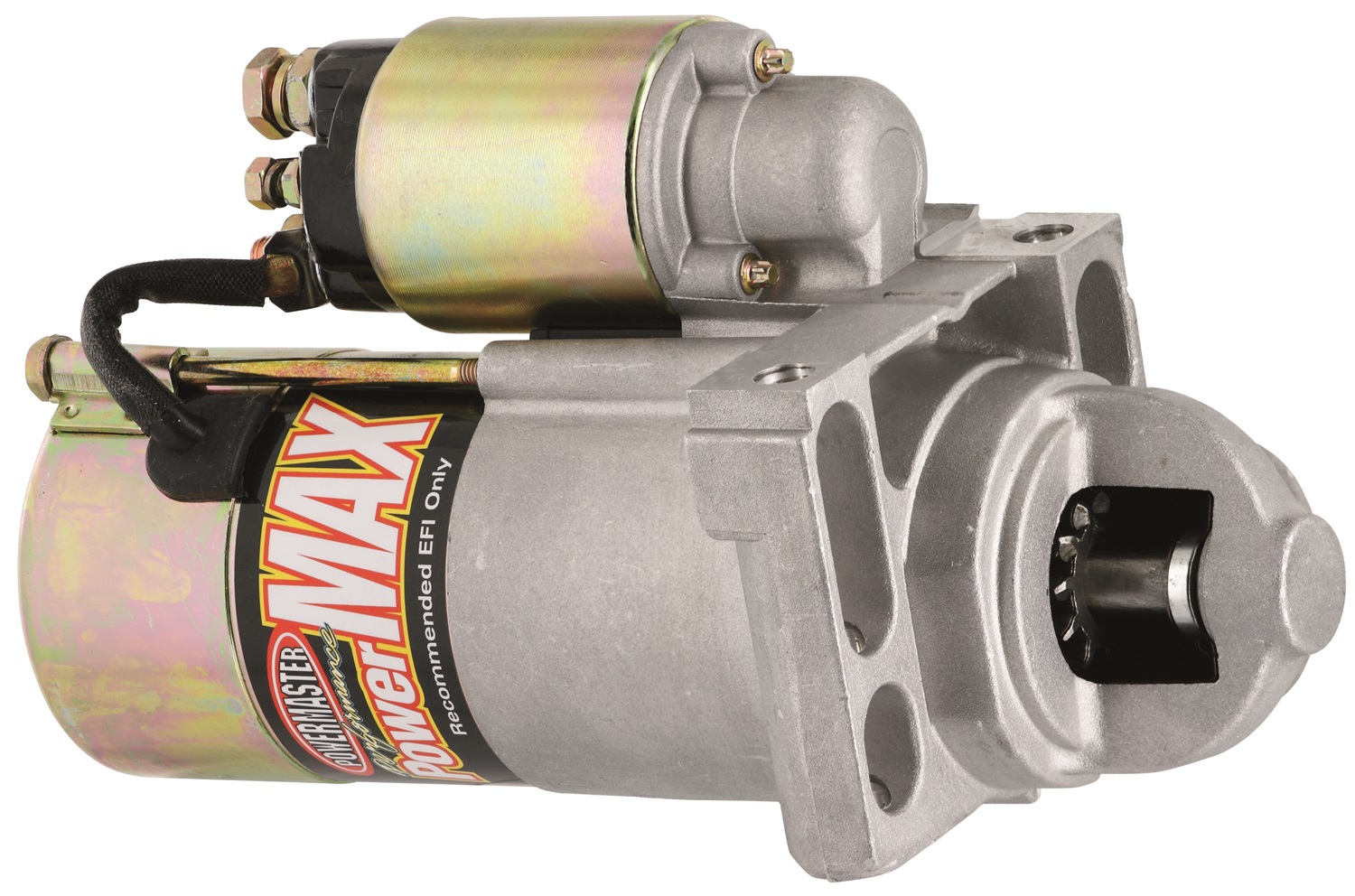 Powermaster 9201 PowerMax Starter; Chevy/Pontiac LS Engines; Chevy/GMC LS; 168 Tooth Flywheel; Chrome; Fits Select: 2010-2015 CHEVROLET CAMARO  1997-2