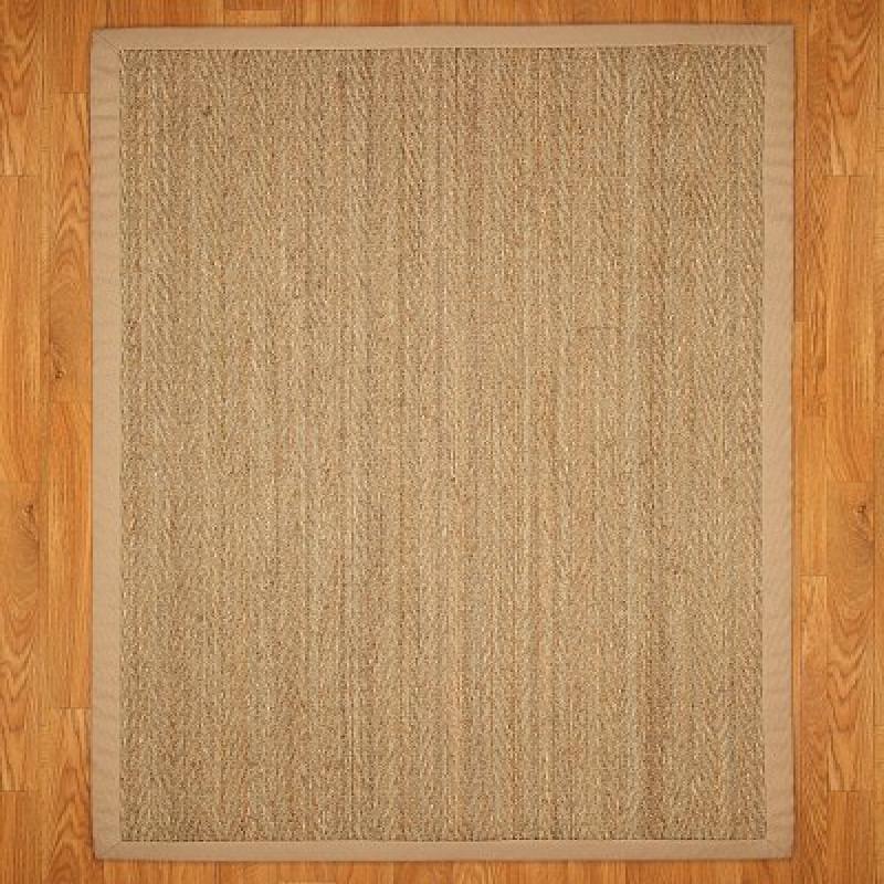 Natural Area Rugs Opulence Seagrass Rug, Sage Border, 3' X 5'