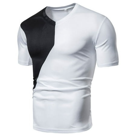 Rrunsv Work Shirts for Men Men S Graphic Tees Vintage Print T-Shirts Short Sleeve Crewneck Casual T Shirts White L