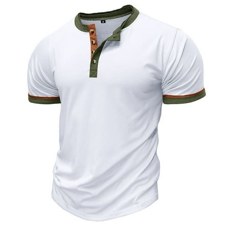 B91xZ Men S Graphic Tees Short Sleeve Round Neck T-Shirt Soft Lightweight Shirt Tops White L