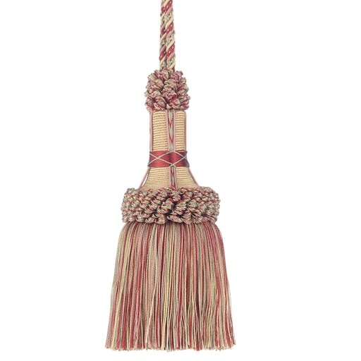 Trimland 1921-00-8835 5 in. Key Tassel, Pink, Red, Gold & Green