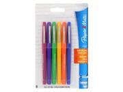 Paper Mate 6ct Flair Pens Core Medium Tip Assorted Colors: Felt Tip, Porous Point, Multicolored, Stationery, Office Supplies