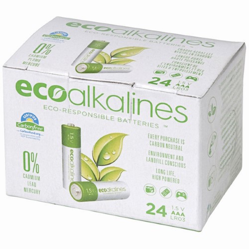 Eco ECOAAA24 Alkaline AAA Battery 24-pack